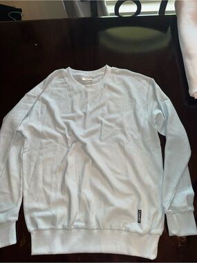 Men's Crewneck Thermal Sweater in Light Blue - M